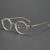 Dayna Titanium Vintage Round Eyeglasses Frames