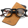 JollyNova HD7 Readers Anti-Blue Light Men's Retro Round Progressive Multi-focus Reading Glasses
