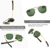 JOLLYNOVA Men's Military Style Polarized Pilot Aviator Sunglasses Bayonet Temples