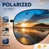 JOLLYNOVA Aviator Sunglasses for Men Polarized - Classic Oversized Shades Metal Mirror UV400 Protection Sport Sun Glasses