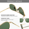 JOLLYNOVA Men's Military Style Polarized Pilot Aviator Sunglasses Bayonet Temples