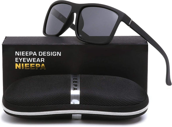 JOLLYNOVA Men's Sports Polarized Sunglasses Square Frame Glasses NP1007