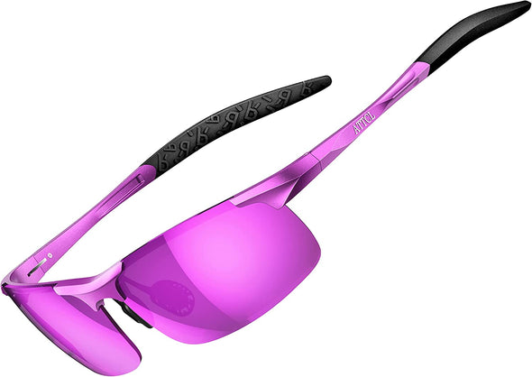 JOLLYNOVA Men's Fashion Driving Polarized Sunglasses for Men - Al-Mg metal Ultralight Frame