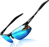 JOLLYNOVA Men's Fashion Driving Polarized Sunglasses for Men - Al-Mg metal Ultralight Frame