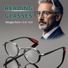 JollyNova HD7 Readers Anti-Fatigue Anti-Blue Light Men's Oval Reading Glasses