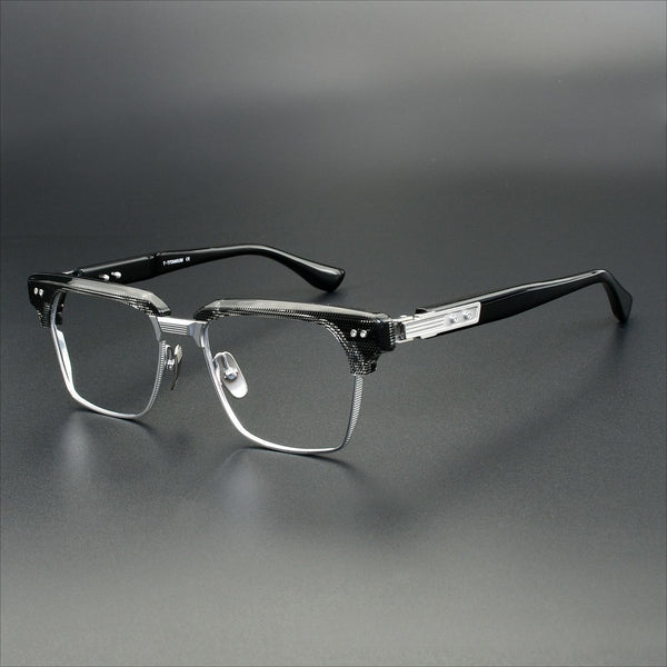 Erin Retro Rectangle Titanium Eyeglasses Frame