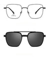 New Titanium Glasses Frame With Magnetic Sunglasses Clips