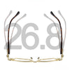 Shenzhen eyebrow glasses frame male Croxing same plate glasses 81086 fashionable large frame pure titanium glasses frame female