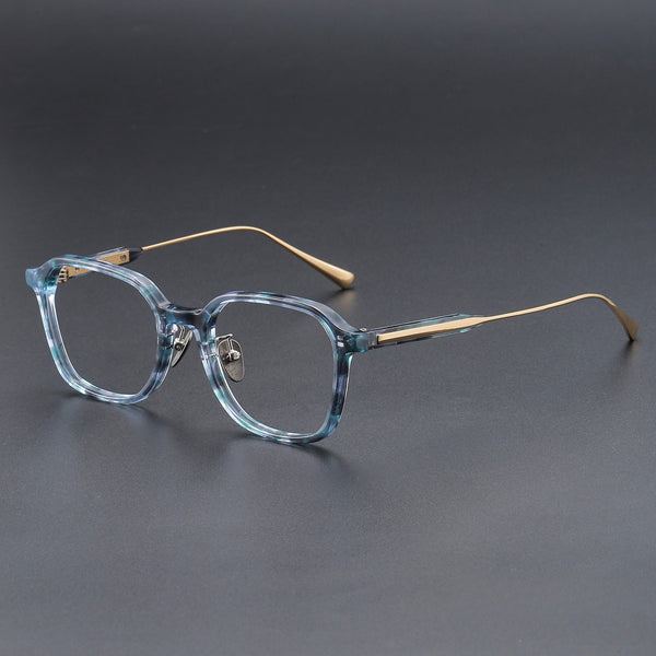 Eddie Classic Square Titanium Glasses Frame
