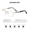 JOLLYNOVA MEN'S RETRO HALF-FRAME ANTI-BLUE LIGHT READING GLASSES