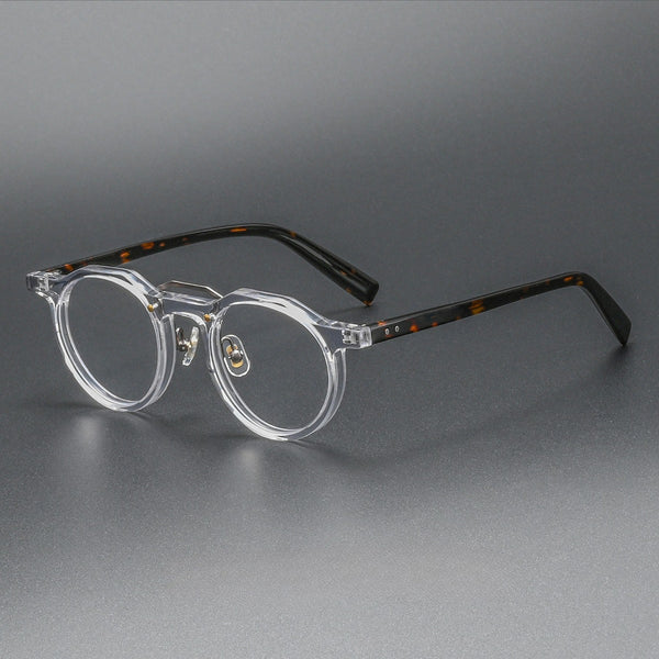 Ron Retro Round Acetate Glasses Frame