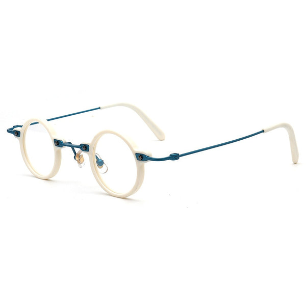 Tatsuo Retro Small Round Acetate Eyeglasses