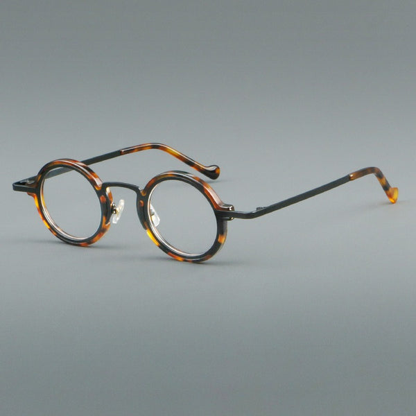 New plate small round frame glasses V17 retro eye frame metal flat light Danyang spot wholesale, can be equipped with reading glasses