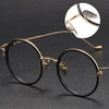 Violet Titanium Vintage Round Eyeglasses Frame