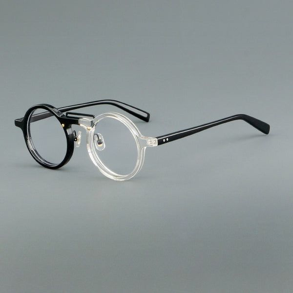 Van Vintage Round Acetate Optical Glasses Frame