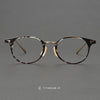 Herta Retro Oval Titanium Glasses Frame