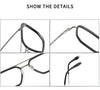 New double beam 202508 glasses frame business retro men's large frame pure titanium glasses frame Shenzhen glasses wholesale women