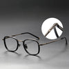 Alcor Retro Titanium Square Glasses Frame