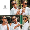 Jollynova Retro Polarized Aviator Sunglasses Womens Mens Classic Double Bridge Sun Glasses SJ2201