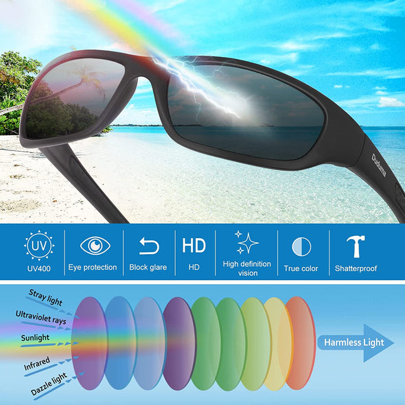 JOLLYNOVA Sports Polarized Sunglasses for Men Women Baseball Cycling Golf Fishing Sun Glasses UV Blocking Tr8116