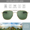 JOLLYNOVA Men's Military Style Polarized Pilot Aviator Sunglasses Bayonet Temples