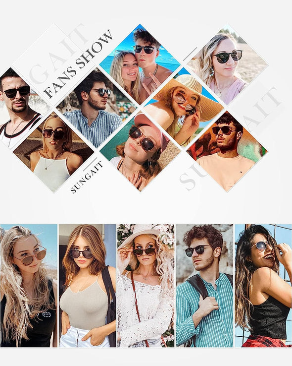 JOLLYNOVA Vintage Round Sunglasses for Women Men Classic Retro Designer Style