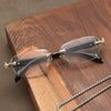 2023 New anti-blue light presbyopia glasses HD rimless glasses