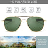 JOLLYNOVA Men's Military Style Polarized Pilot Aviator Sunglasses Bayonet Temples