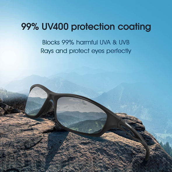JOLLYNOVA Polarized Sports Sunglasses for Men Women Running Cycling Fishing Golf Driving Shades Sun Glasses Tr90