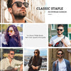 JOLLYNOVA Classic Horn Rimmed Semi Rimless Polarized Sunglasses for Men Women GQO6