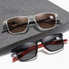 Sports TR Square Frame Ultra-Light Anti-Blue Light Multi-Focus Photochromic Reading Glasses
