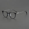 Retro plate gradual change color glasses frame 202511 fashionable and comfortable Internet celebrity anti-blue glasses can be equipped with myopia
