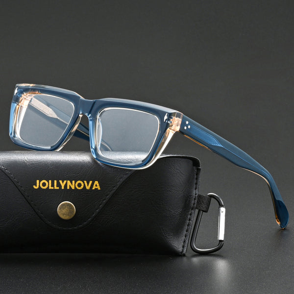 Majeed Retro Rectangle Acetate Glasses Frame