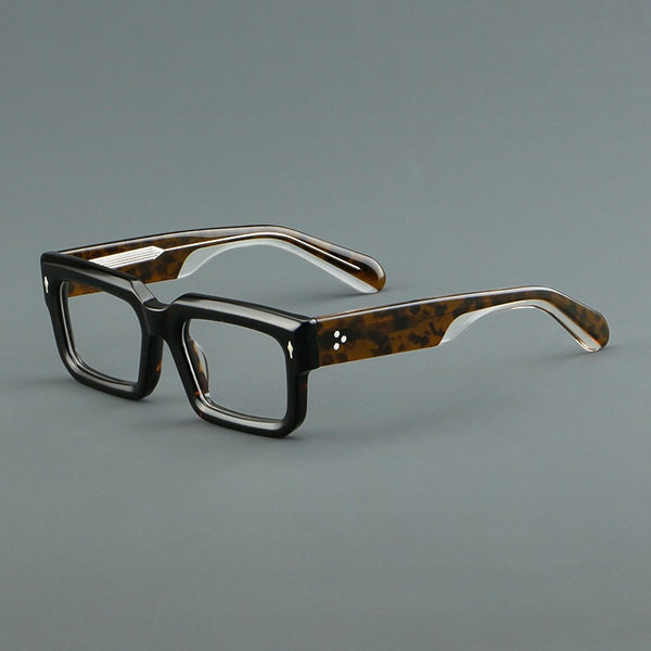 Monk Retro Rectangle Acetate Glasses Frame