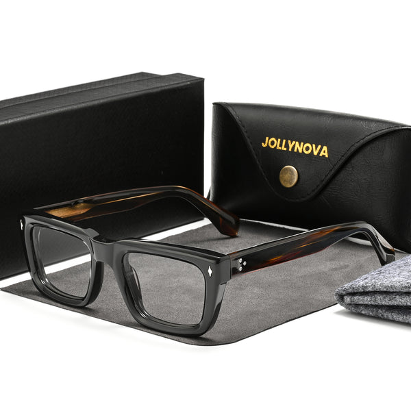 Sutton Retro Rectangle Acetate Glasses Frame