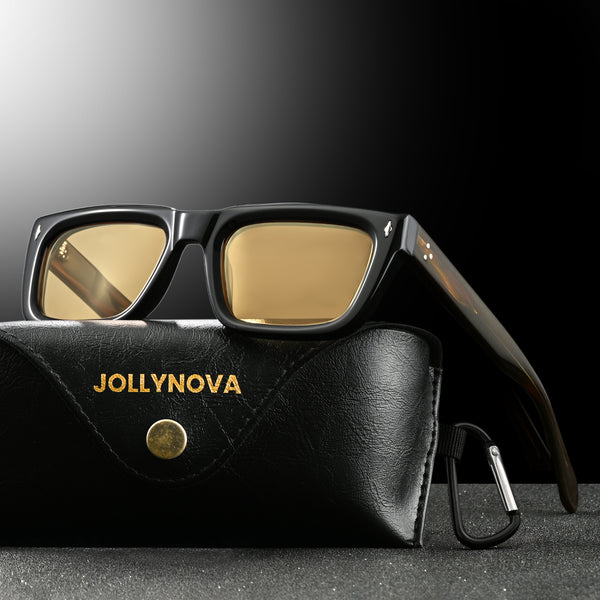 Sutton Premium Series Retro Rectangle Acetate Sunglasses
