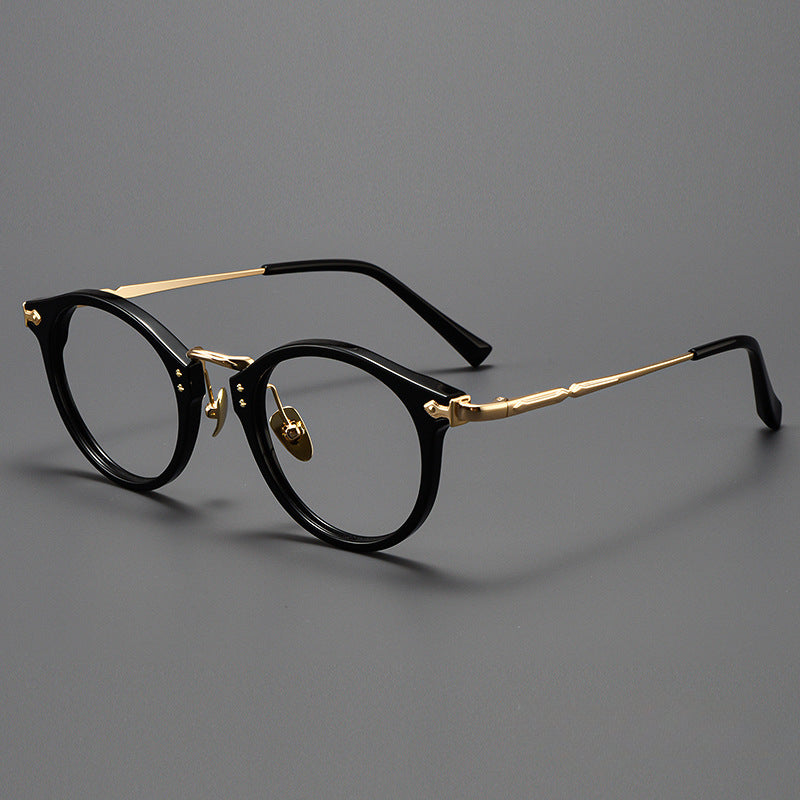 Sylor Titanium Vintage Oval Eyeglasses Frames – Jollynova