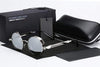 Men's Retro Round Metal HD Polarized Punk Steampunk Sunglasses