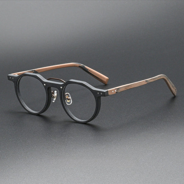 Ron Retro Round Acetate Glasses Frame