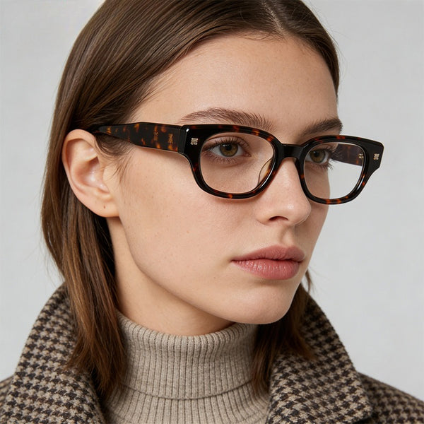 Polly Oval Acetate Glasses Frame