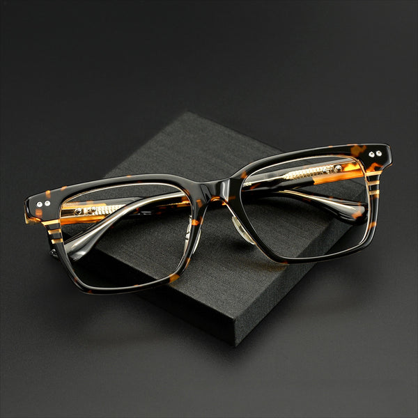 Jacque Retro Rectangle Acetate Eyeglasses Frame