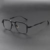 Phu Vintage Rectangle Titanium Foldable Eyeglasses Frame