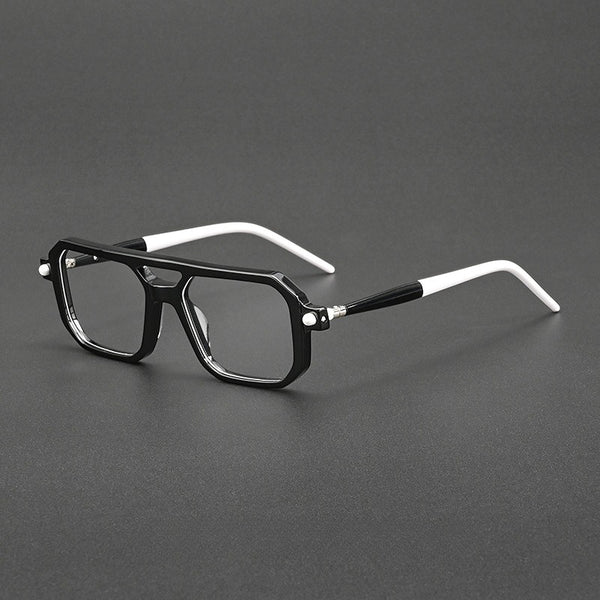 Parke Double-bridge Retro Acetate Eyeglasses Frame