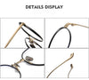 Steele Titanium Vintage Round Eyeglasses Frame