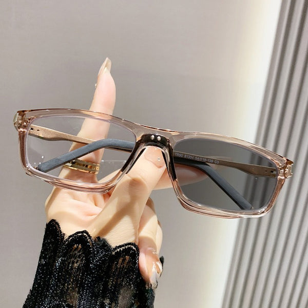 Sports Outdoor Aluminum Magnesium Ultra-Light Color-Changing Multi-Focal Reading Glasses