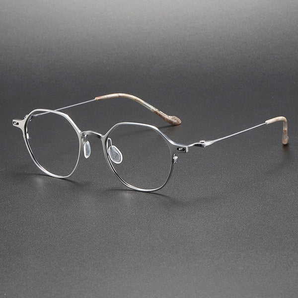 Herb Titanium Vintage Round Eyeglasses Frame
