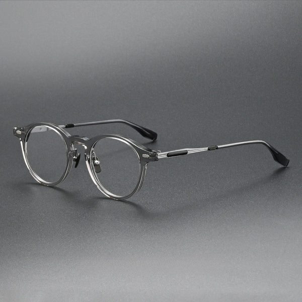 Vincent Retro Round Acetate Glasses Frame