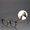 Elior Titanium Vintage Square Eyeglasses Frames