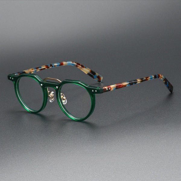 Ron Retro Round Acetate Glasses Frame