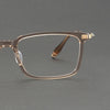 Voos same 202509 glasses frame Shenzhen wholesale, plate titanium frame trendy glasses can be equipped with myopia IP electroplating